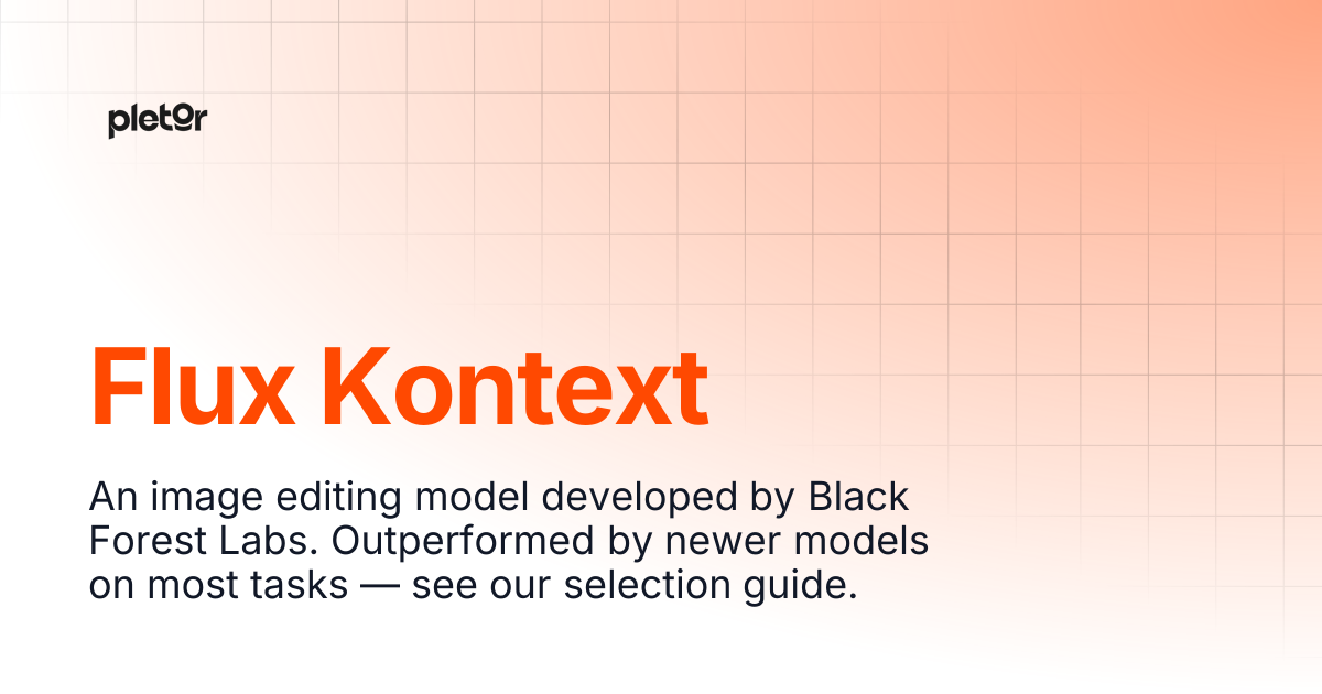 Flux Kontext | Pletor Docs